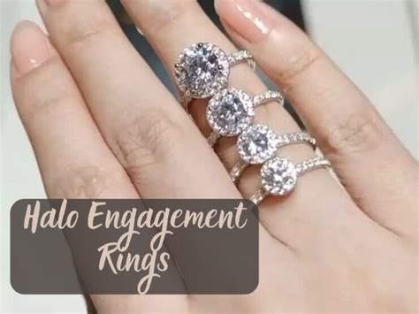 halo engagement rings   perfect choice   proposal
