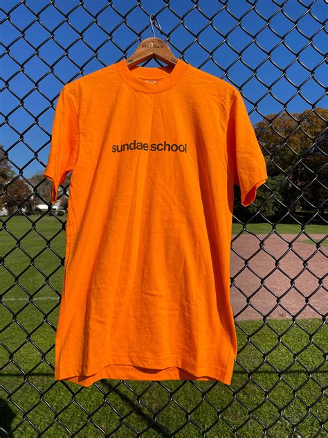 Sundae School Sundae School Official Pop-Up Merch Orange T-Shirt | Grailed