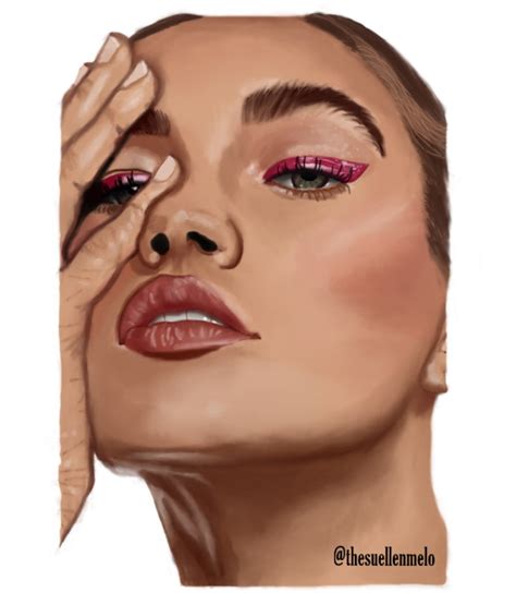 Digital face art by asuellen on DeviantArt