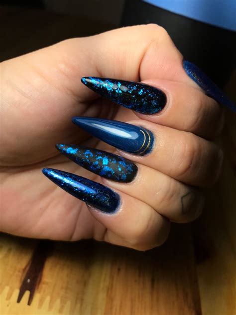 Unhas De Gel Na Tips Decoradas Azul - Unhas de gel na tips azul decorada | Unhas de gel, Unhas, Unhas ...
