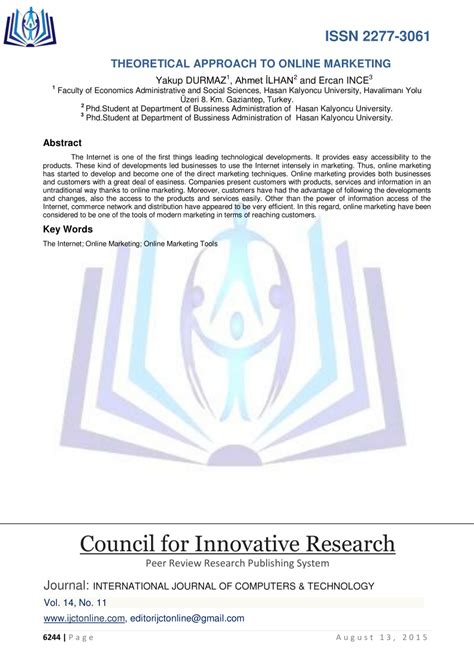 theoretical approach   marketing