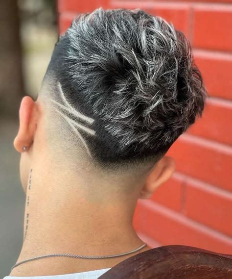 Low Fade Em V Com 2 Riscos - Riscos Para Low Fade Em V