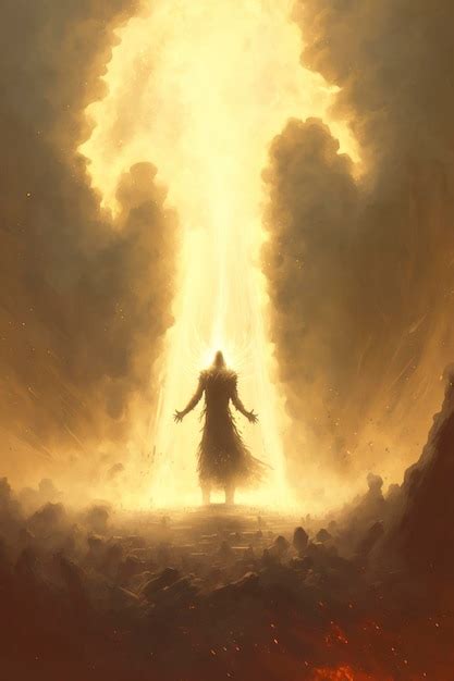 Premium AI Image | powerful holy cleric, holy Magic