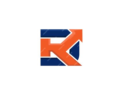 premium vector simple orange blue initial letter dk logo design template