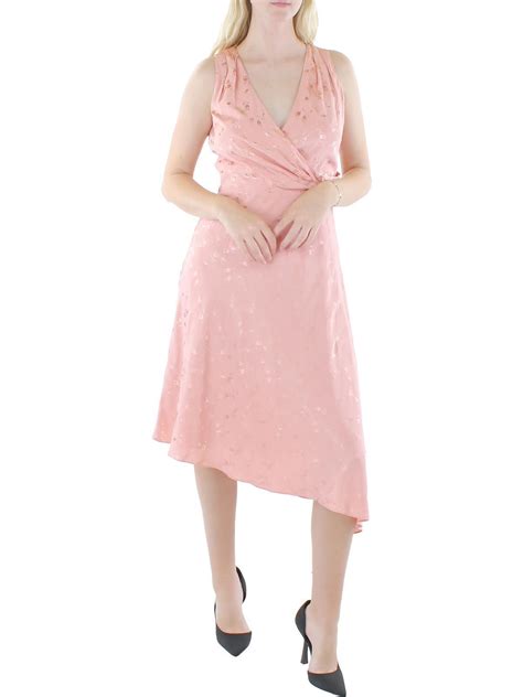 Buy Ralph Lauren Satin Embroidered Fit & Flare Dress - Multi At 52% Off