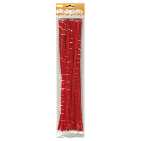 Chenille Stick 6mm Red : Sullivans International