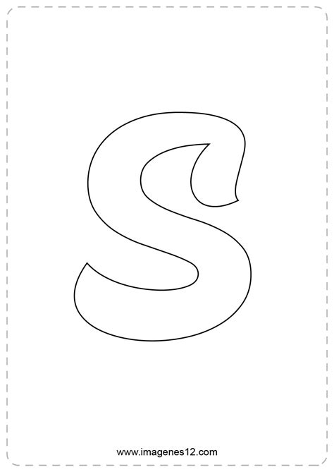 Letra S Para Pintar - 8