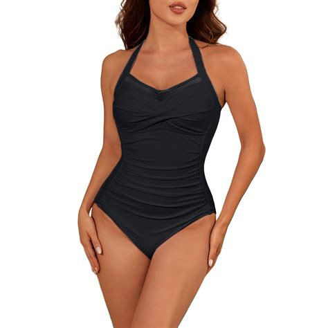 MSJUHEG One Piece Swimsuits,Push Up Bathing Suits for Women,Bathing