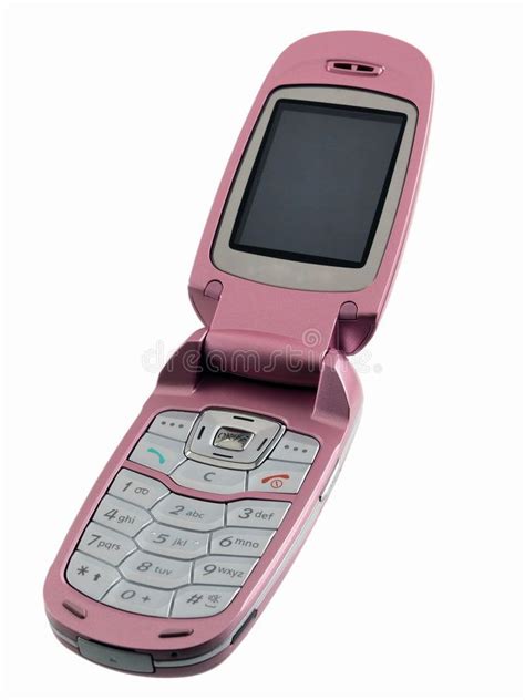 Open Mobile Phone Isolated