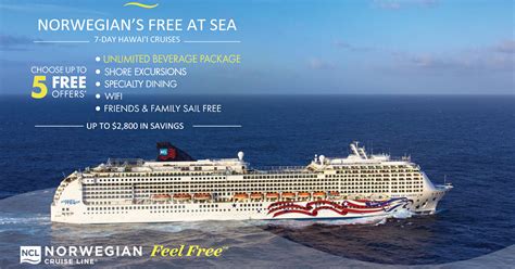 Norwegian Cruise Line: Free At Sea Hawaii Cruises - Best Cruises & Tours