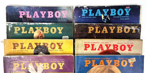 Lot - Playboy Magazine, 1960's, Eight Issues including April 1963