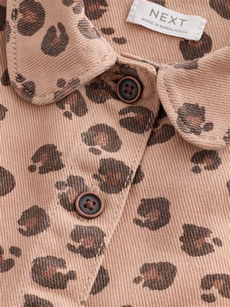 Buy Animal Print - 100% Cotton Shacket and Trousers Set (3mths-7yrs ...