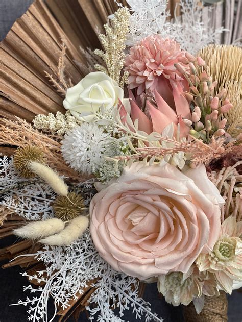 boho wedding bouquet set etsy