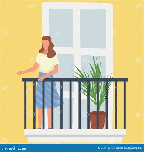 Vector Balcony Design On Isolated White Background | CartoonDealer.com