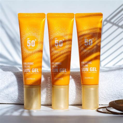 Deoproce Солнцезащитный крем-гель Hyaluronic Cooling Sun Gel SPF50+PA ...