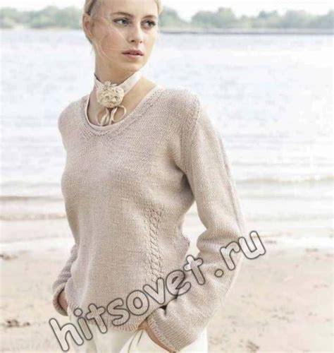 Вязаный джемпер с косами - Хитсовет | Knitted pullover, Pullover, Fashion
