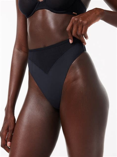 See Thru U High-Waist Thong Panty in Black | SAVAGE X FENTY