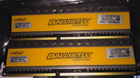 Ballistix Tactical DDR3 2 x 4 Go PC15000 Vendu ! [VDS] - Hardware ...