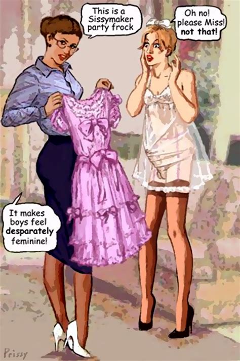 Mistress feminizing sissy with a pink dress - mistresskiara