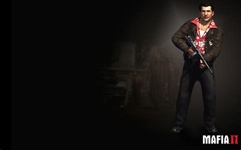 Mafia 2 обои рабочий стол. Основной цвет обоев: Чёрный