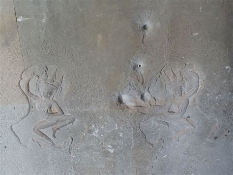 File:Bullet holes at angkor wat.jpg - Wikimedia Commons