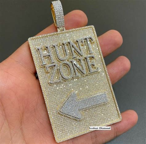 Custom VVS Moissanite Pendant, Mens Moissanite Pendant, 4 Height Apx 25 ...