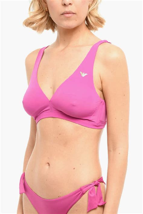 Armani EMPORIO Bikini Top with Logo Print women - Glamood Outlet