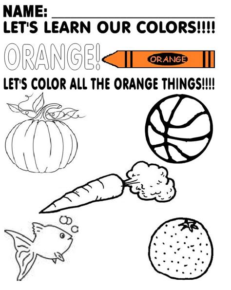 LEARN THE COLOR: "ORANGE"!!!! JUST COPY THE IMAGE AND PASTE IN2 WORD OR ...