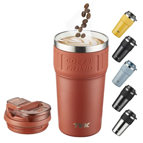 Amazon.com: TKK Insulated Coffee Thermos with Ceramic Coating, 21oz