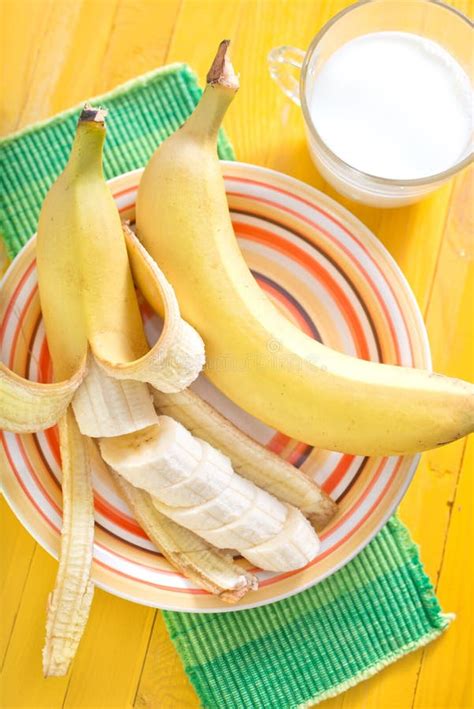 Milk with bananas stock photo. Image of cold, healthy - 37897948
