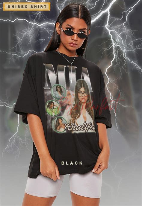 MIA KHALIFA Retro T-shirt - Mia Khalifa Tee, Mia Khalifa Long Sleeve ...