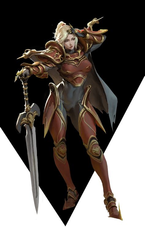 ArtStation - Scarlet Knight | Female character design, Female knight