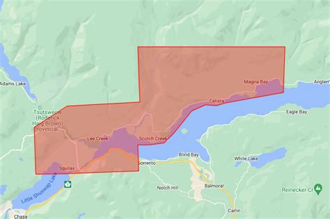 Emergency Alert: Evacuation Order for Scotch Creek, Lee Creek, Celista ...