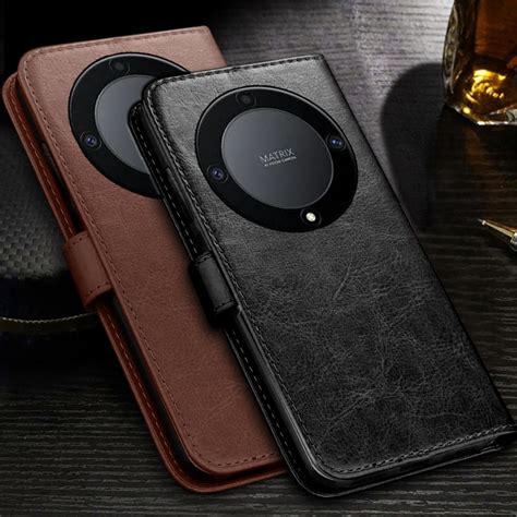 Honor X9a X9b Luxury Leather Flip Casing For Huawei Honor X9a X9b X9 A B HonorX9a 5G Phone Case ...