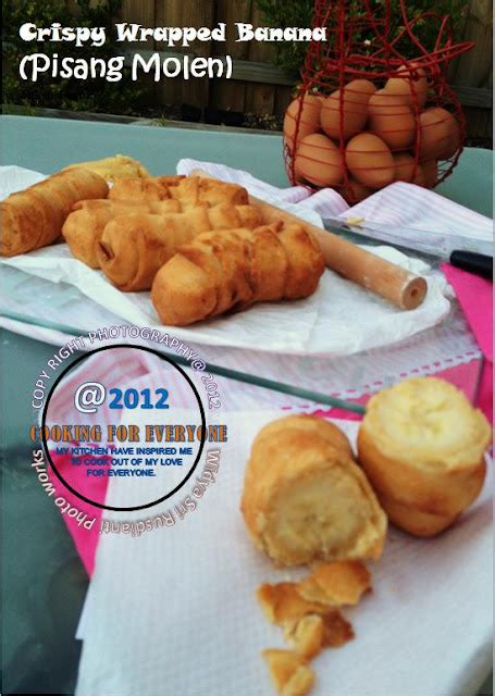 widya sri rusdiantis kitchen crispy wrapped banana pisang molen