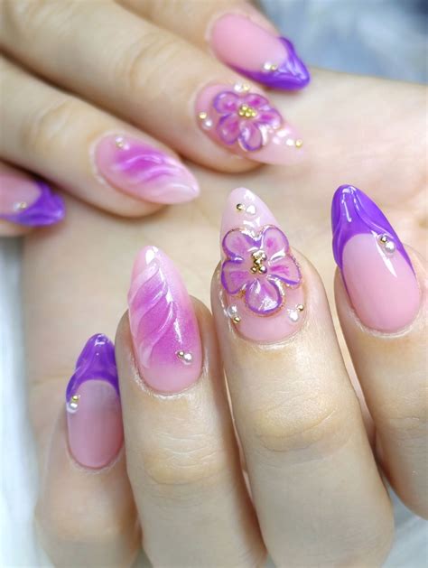 TikTokMela Nails | Artista en uñas | Violet nails, Purple nails
