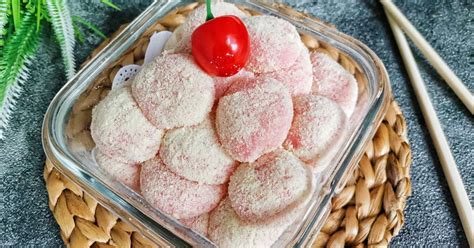 resep mochi kenyal  lembut beragam isian mudah dibuat