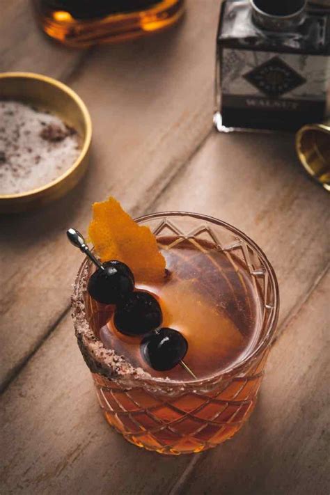 Easy Black Walnut Old Fashioned or Manhattan Cocktail - Pretty ...