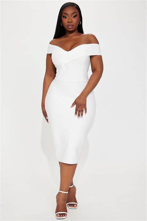 women's plus size white dresses 6