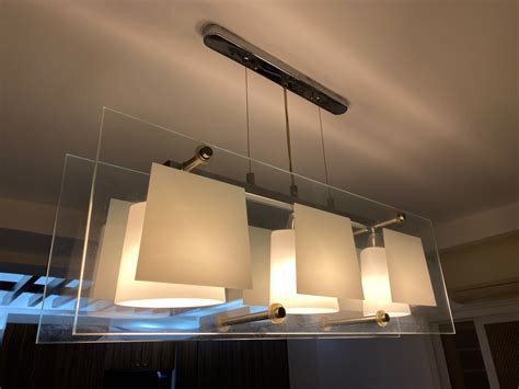 ceiling drop lights  glass accents furniture home living