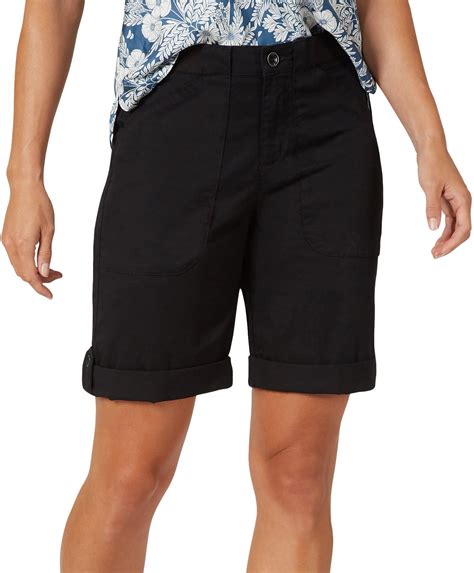 Lee Petite Solid Flex-To-Go Utility Bermuda Shorts - Walmart.com