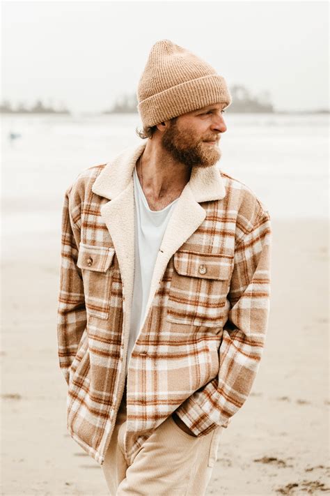 parker brown flannel jacket ottway