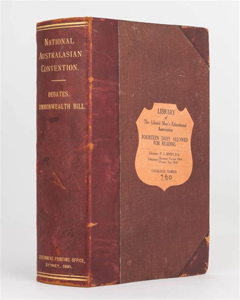 Official Report of the National Australasian Convention Debates. Sydney