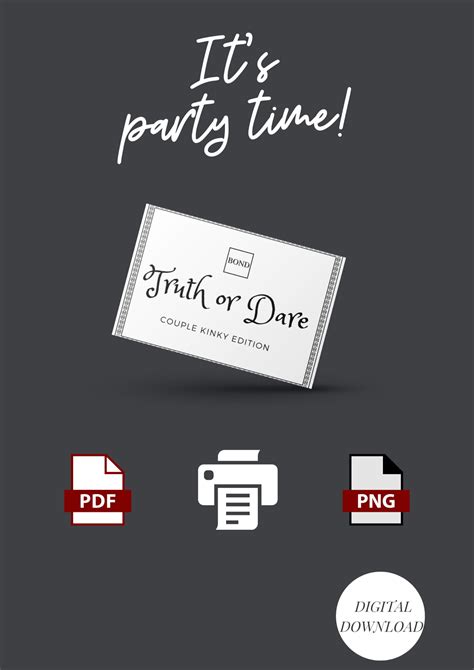 160 Kinky Truth or Dare, Adult-themed Couple Card Game, Dirty Edition