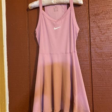 Pink nike body con sporty tennis dress very cute for... - Depop
