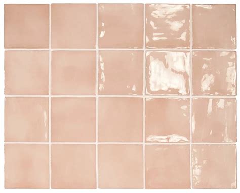 Керамическая плитка Equipe Manacor Blush Pink 26914 настенная 10х10 см ...