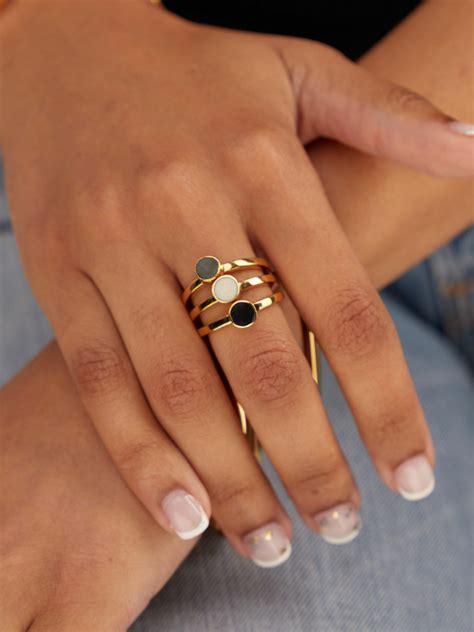 Anga Multicolor Stacking Rings - Souk & Wanderlust