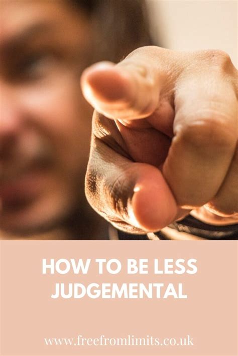 Judgement and how to be less judgemental – Artofit