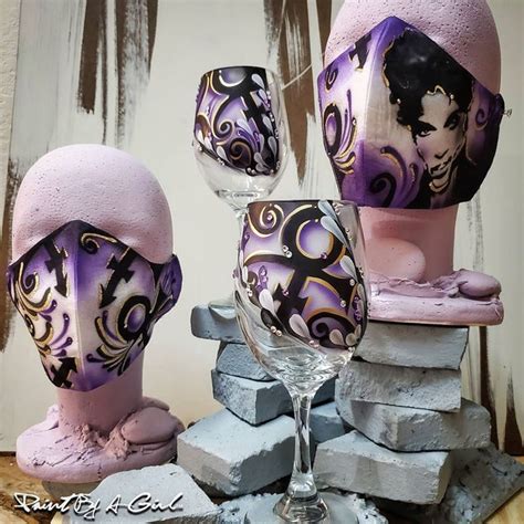 prince tribute custom kona fabric face mask