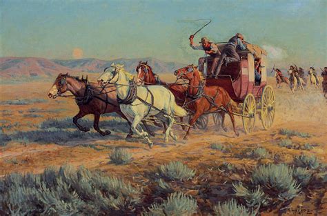 Stagecoach Painting at PaintingValley.com | Explore collection of ...